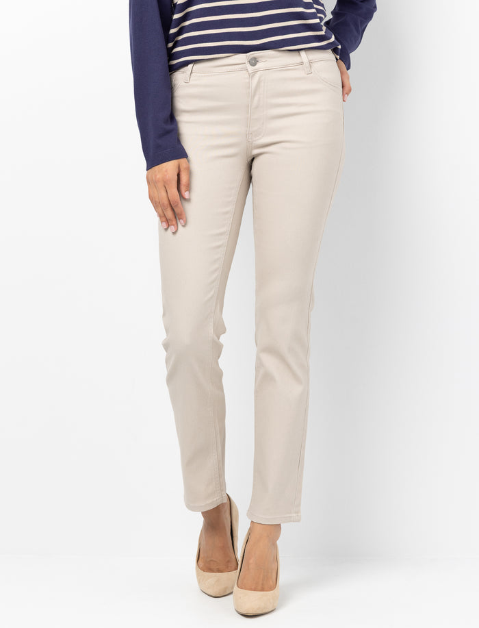 Pantalon à jambe droite uni