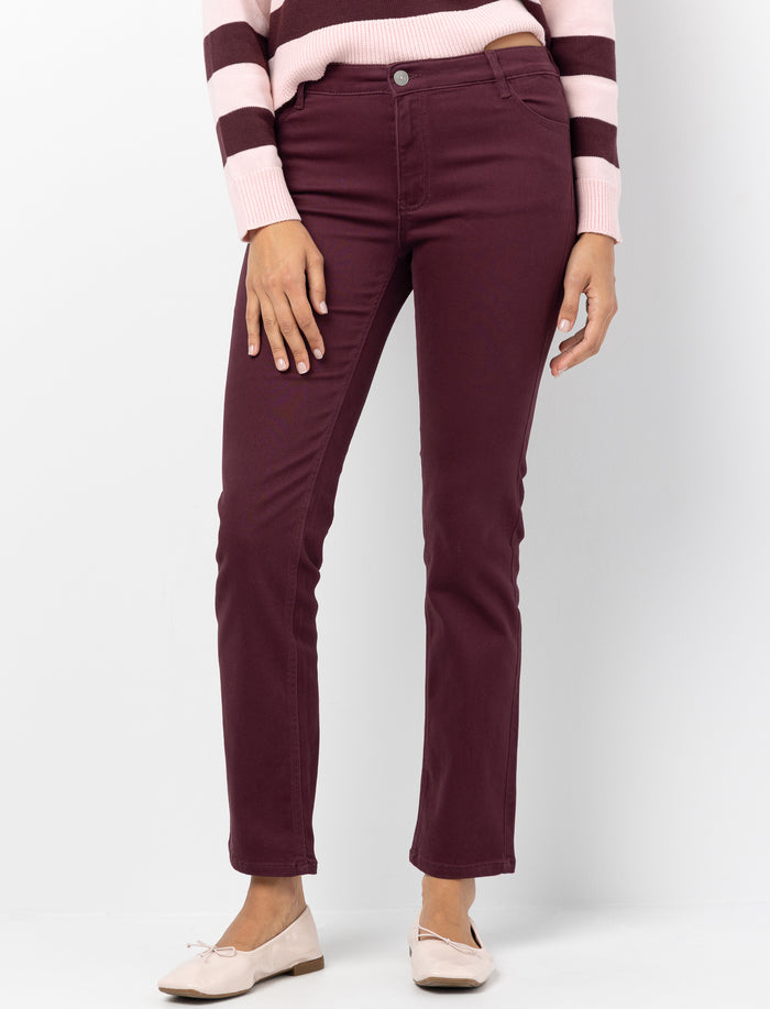 Pantalon à jambe droite uni