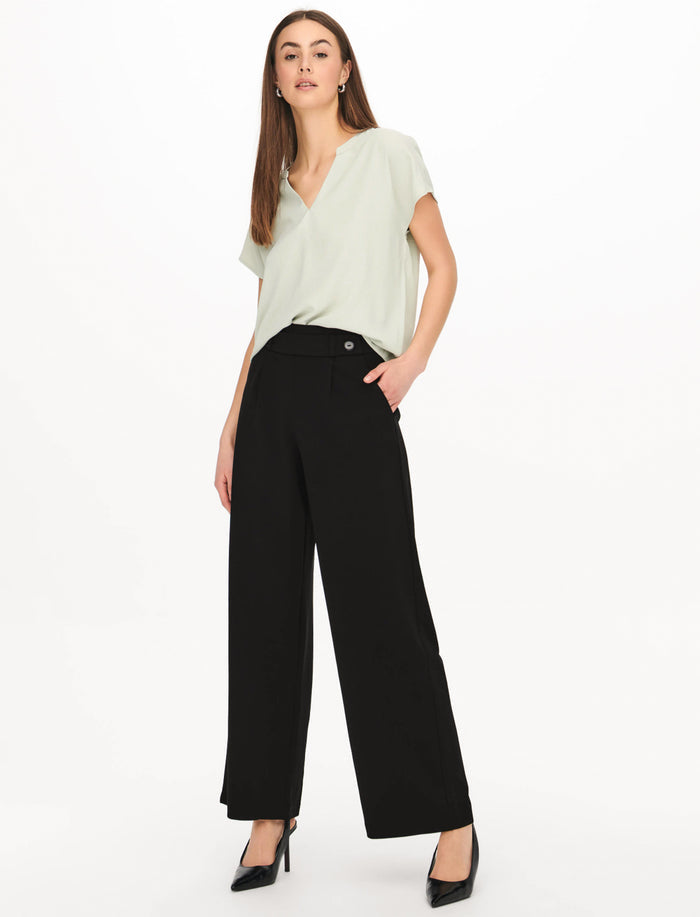 Pantalon à jambe large avec plis
