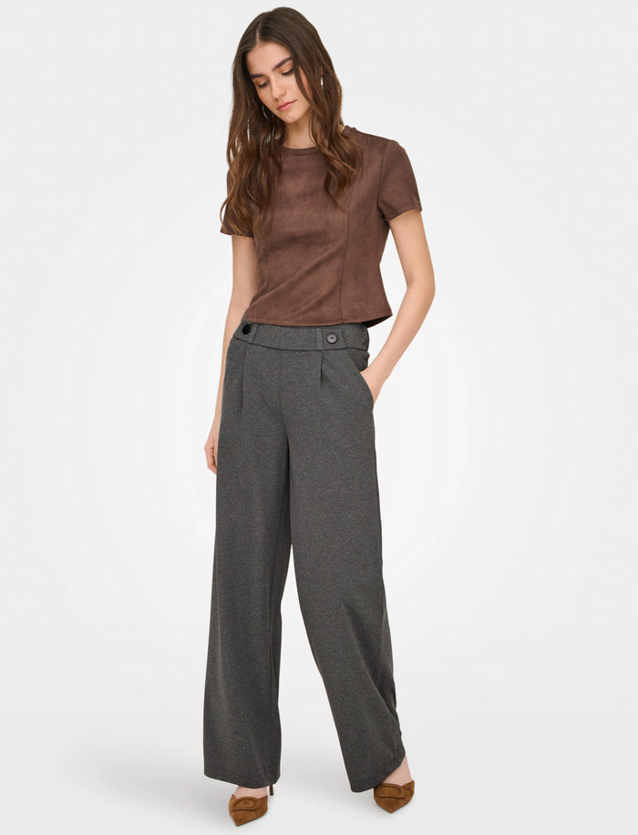 Pantalon à jambe large avec plis