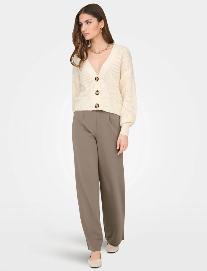 Pantalon à jambe large avec plis