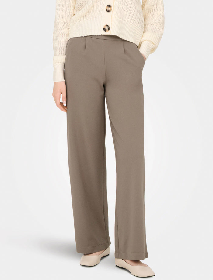Pantalon à jambe large avec plis
