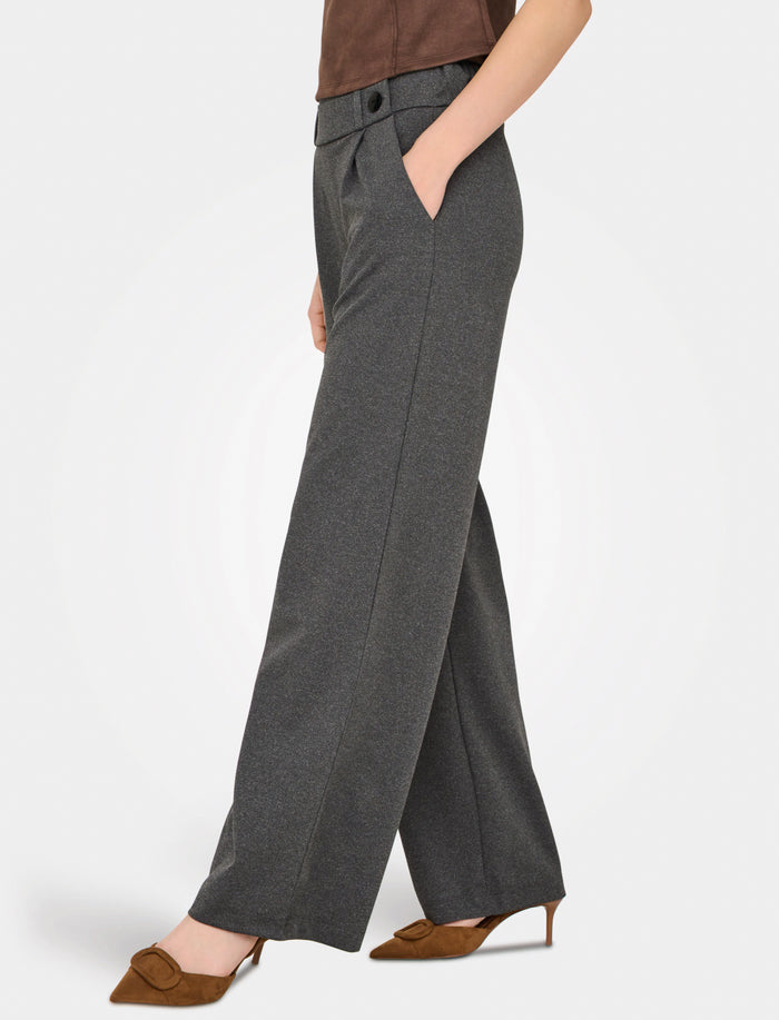 Pantalon à jambe large avec plis