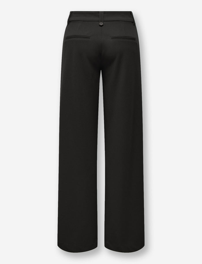 Pantalon à taille haute en jambes larges