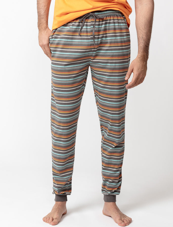Pantalon de pyjama à motifs en coton bio