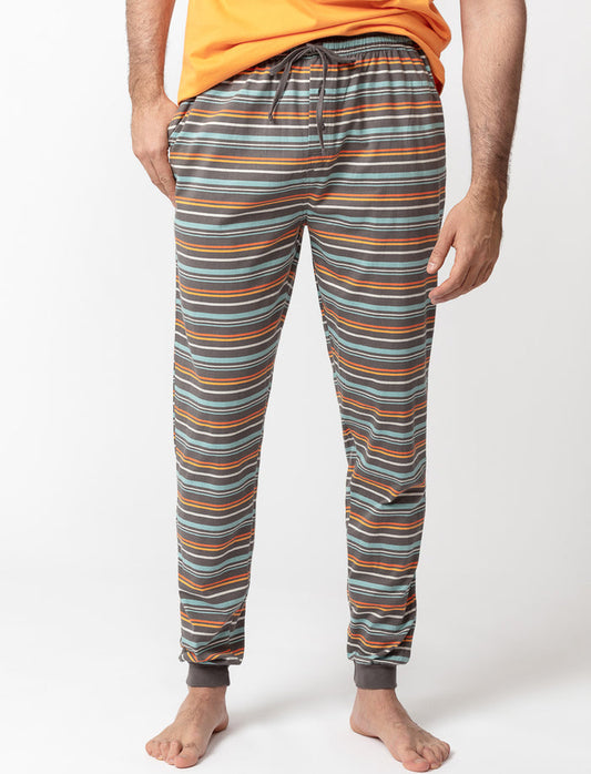 Pantalon de pyjama à motifs en coton bio