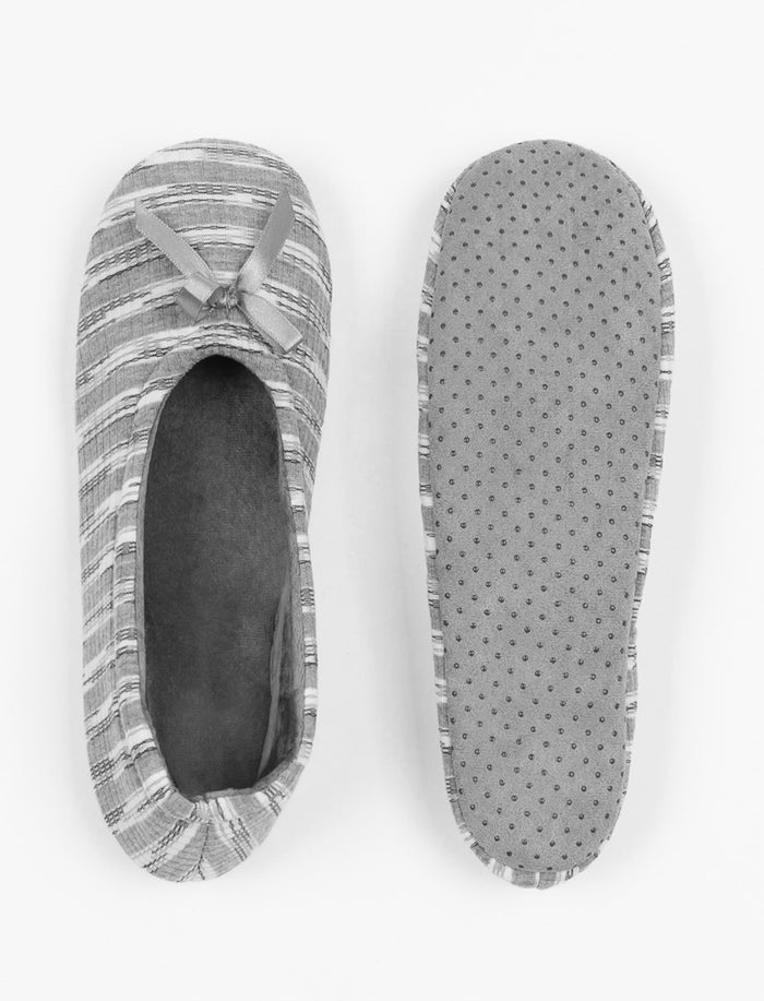 Pantoufles à rayures