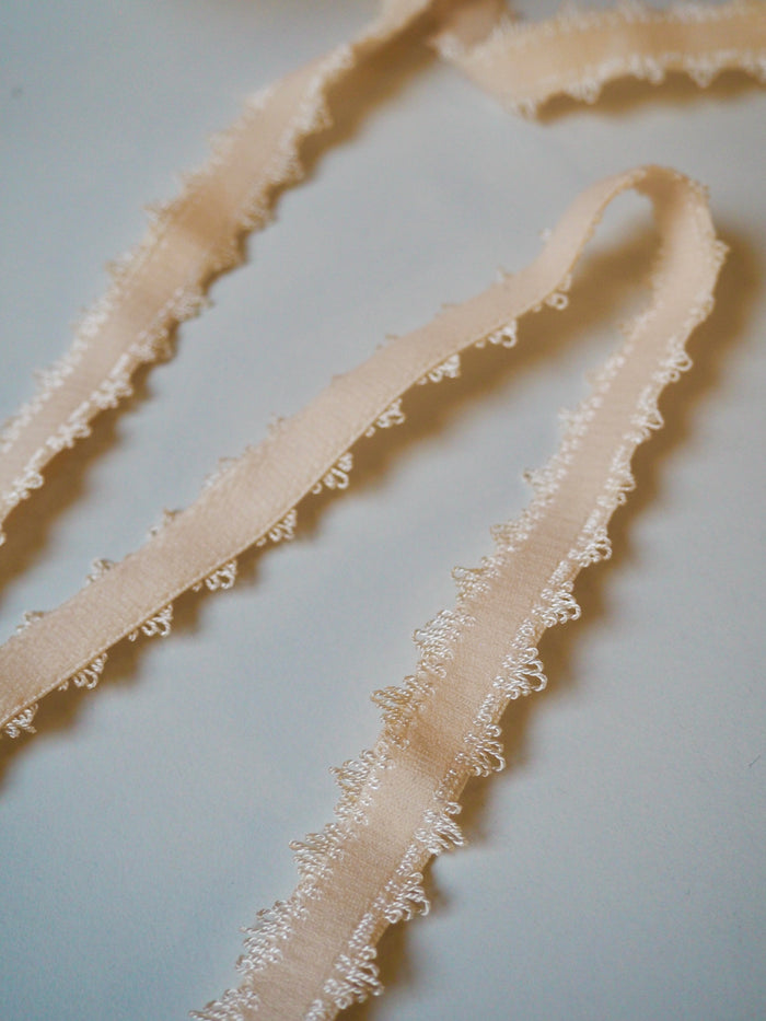 Peach Looped Edge Strap Elastic 20mm