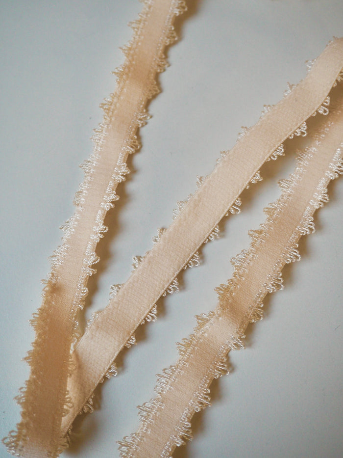 Peach Looped Edge Strap Elastic 20mm