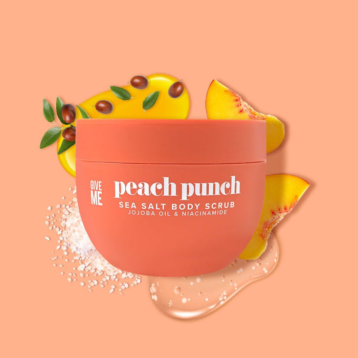 Peach Punch Sea Salt Body Scrub - Give Me Cosmetics