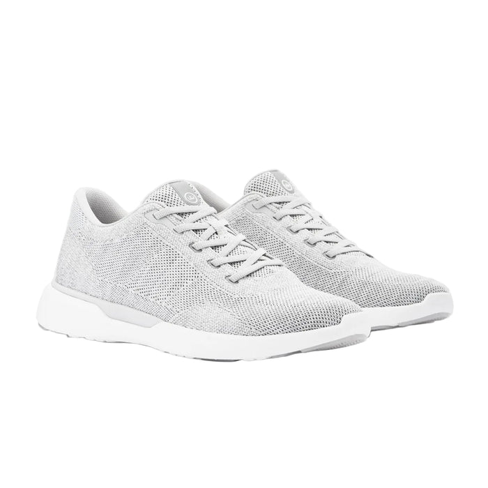 Light grey Peter Millar Glide V3 sneakers featuring a lightweight performance mesh upper and white foam outsole.