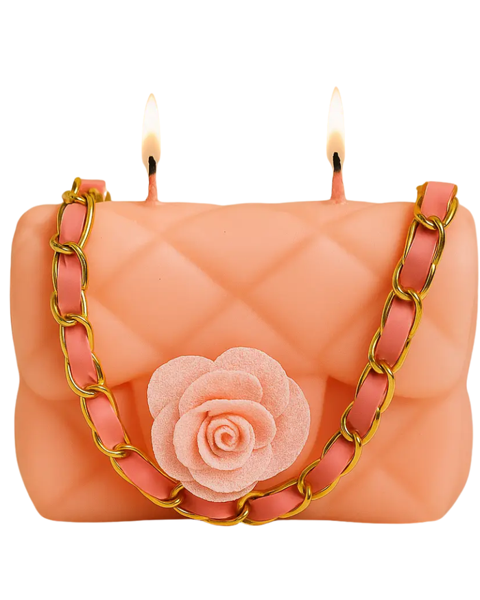 Petite Couture Pink Designer Inspired Wallet Candle