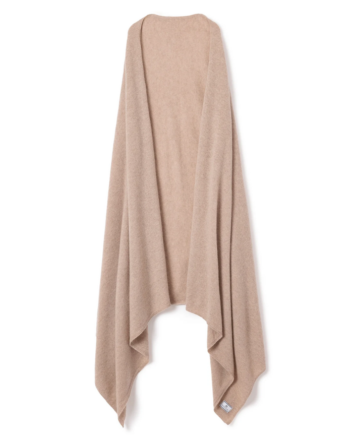 Petite Plume CAWBEI Beige Cashmere Wrap myselflingerie.com