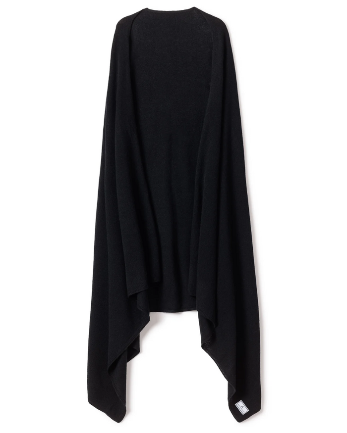 Petite Plume CAWBL Black Cashmere Wrap myselflingerie.com
