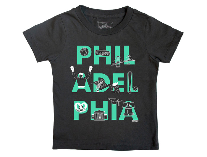Philadelphia Font Toddler Tee - Ali's Wagon