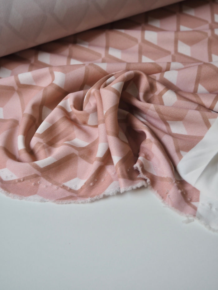 Pink Diamond Viscose Jersey