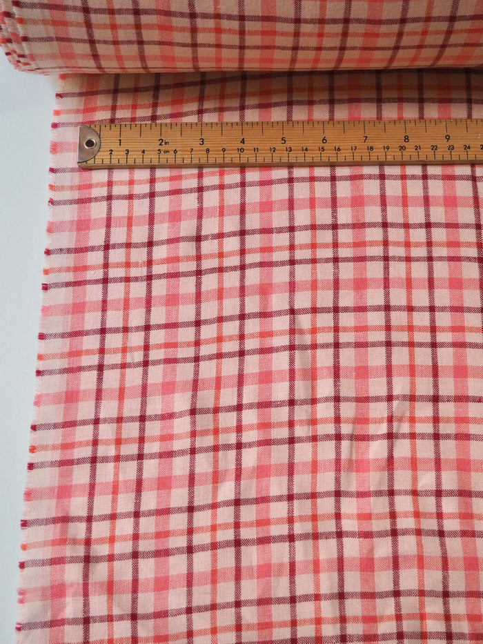 Pink Plaid Linen