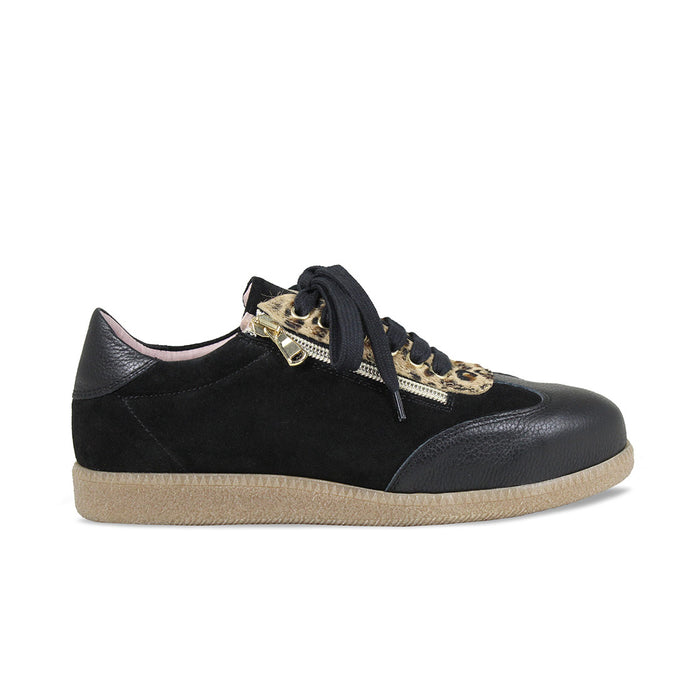 Pixie: Black Leather, Suede & Luxe Leopard Shoes Sole Bliss