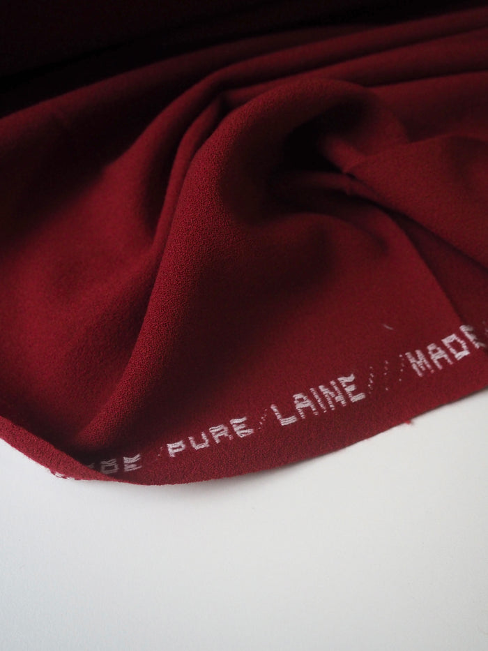 Poinsette Wool Crepe