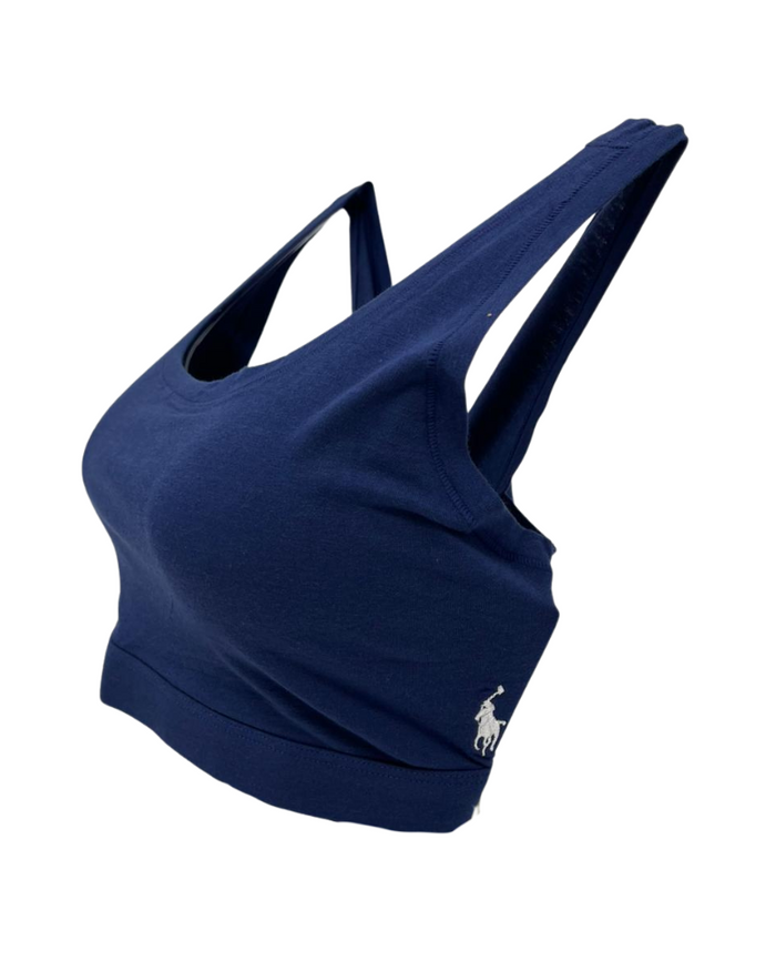 Polo by Ralph Lauren 4P0498-R3815 Navy Cotton Blend Bralette Myselflingerie.com