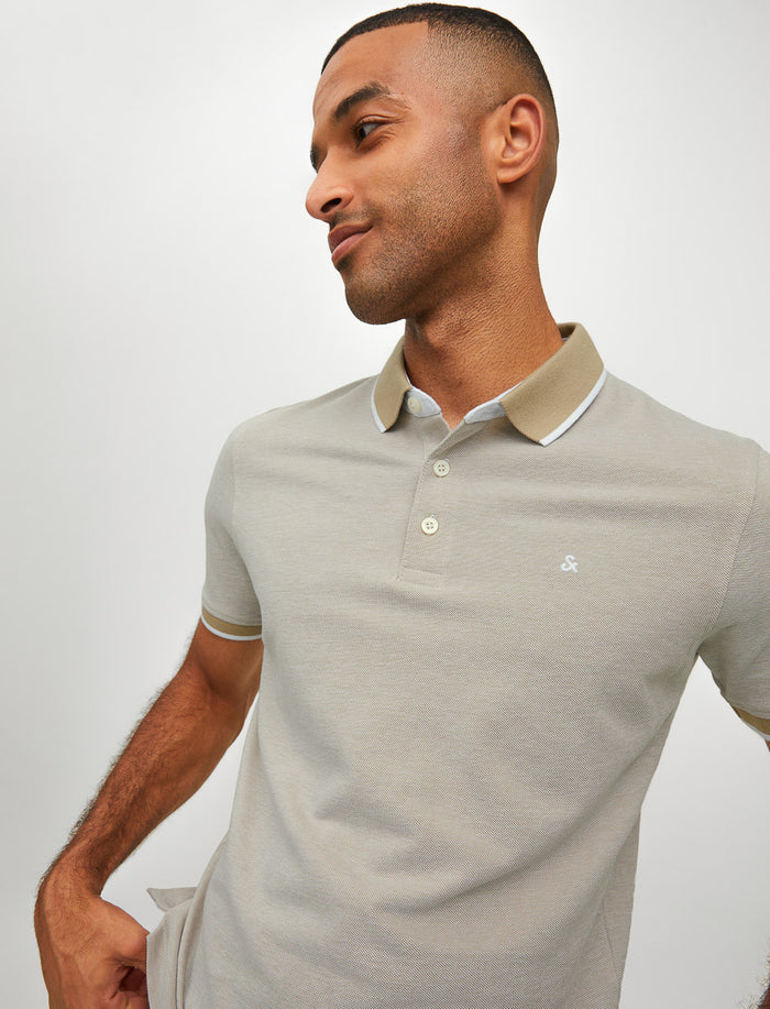 Polo uni à manches courtes