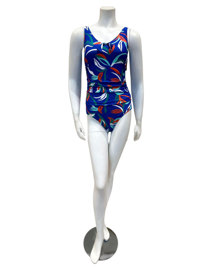 Pour Moi 25511R Blue/Aqua Freedom Tummy Control Swimsuit myselflingerie.com