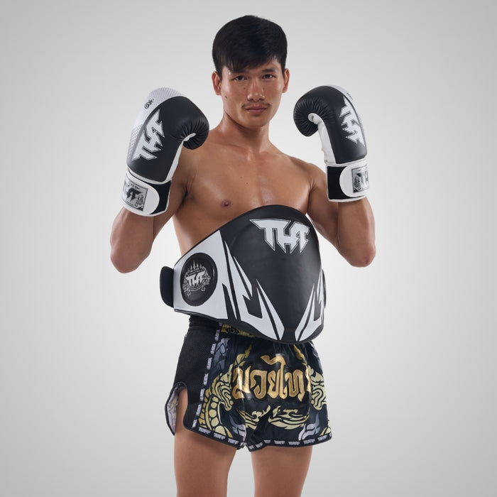 [Pre-Order] TUFF Muay Thai Belly Protector Black & White