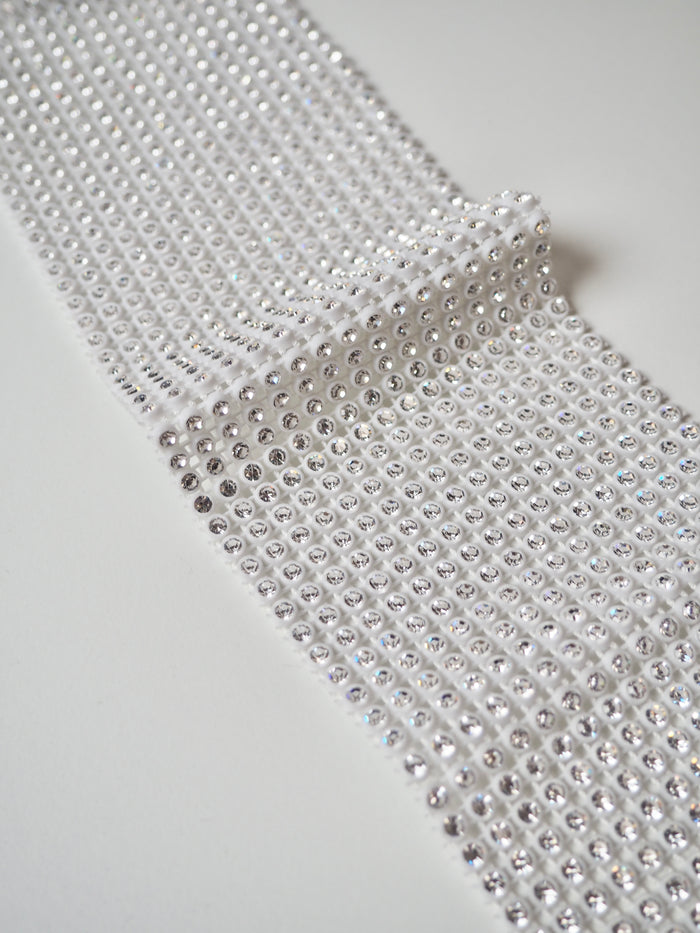 Preciosa White Diamante Trim