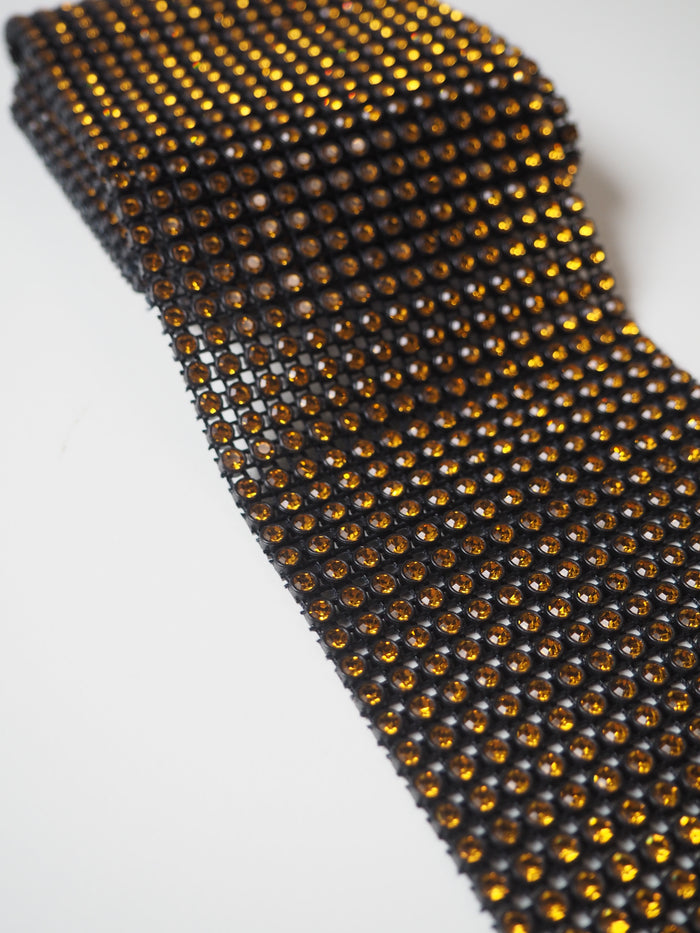 Preciosa Yellow Diamante Trim 8cm