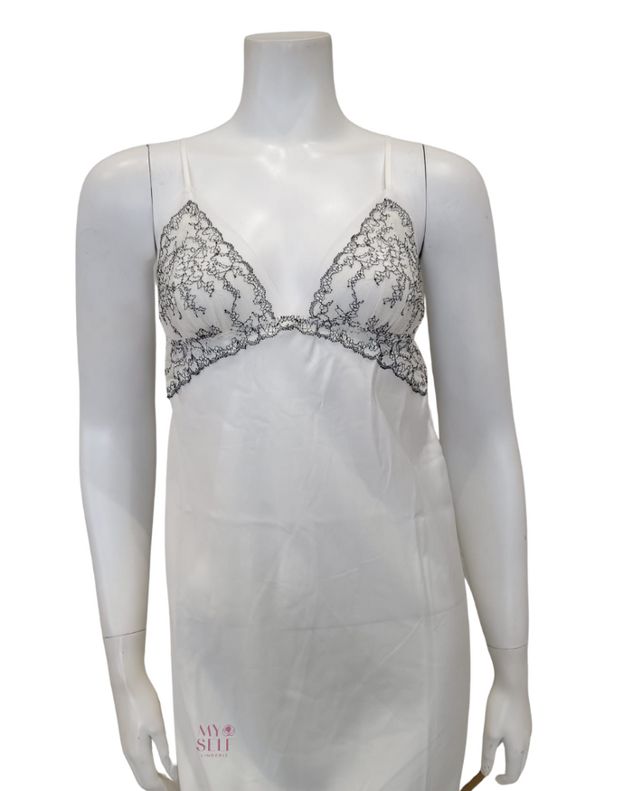 Flora Nikrooz Q81149 + Q81148 Ivory Angelique Gown & Robe Set myselflingerie.com
