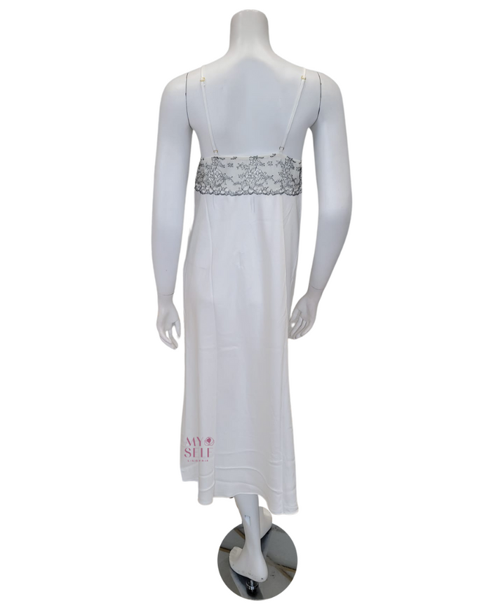 Flora Nikrooz Q81149 + Q81148 Ivory Angelique Gown & Robe Set myselflingerie.com