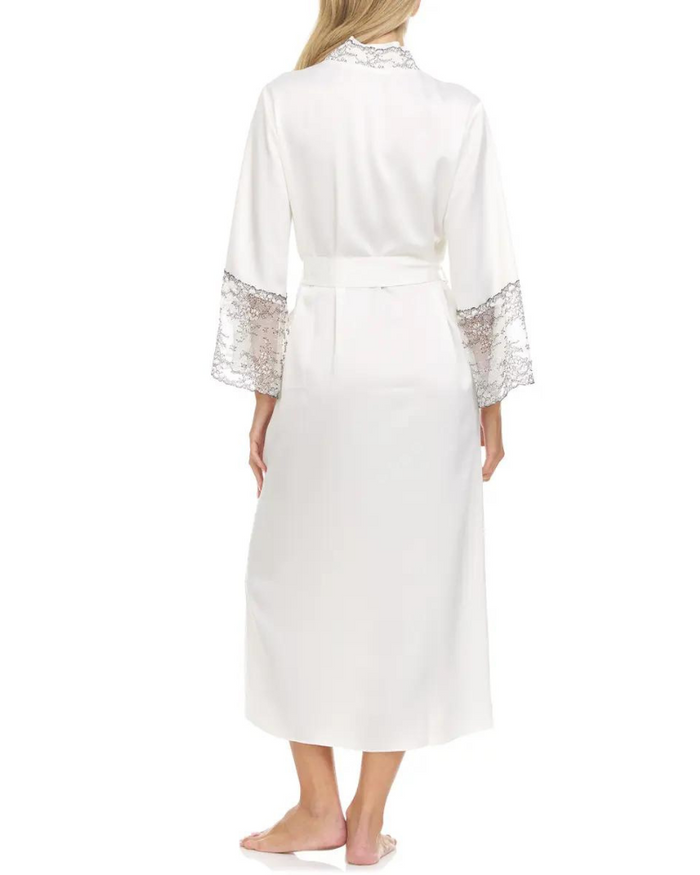Flora Nikrooz Q81149 + Q81148 Ivory Angelique Gown & Robe Set myselflingerie.com
