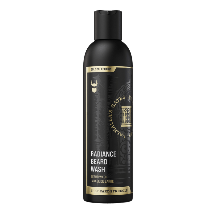 Radiance Beard Wash in Valhalla's Gates scent. The Beard Struggle