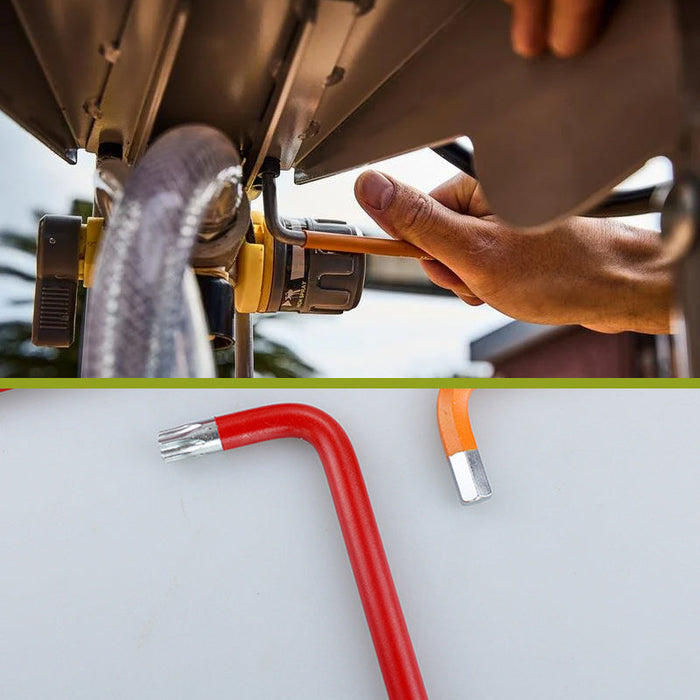Rainbow Colored Long Arm Allen Wrench Set