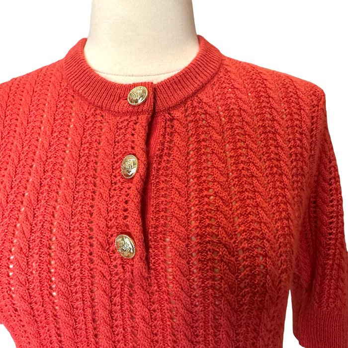 Red Knit Top - XS