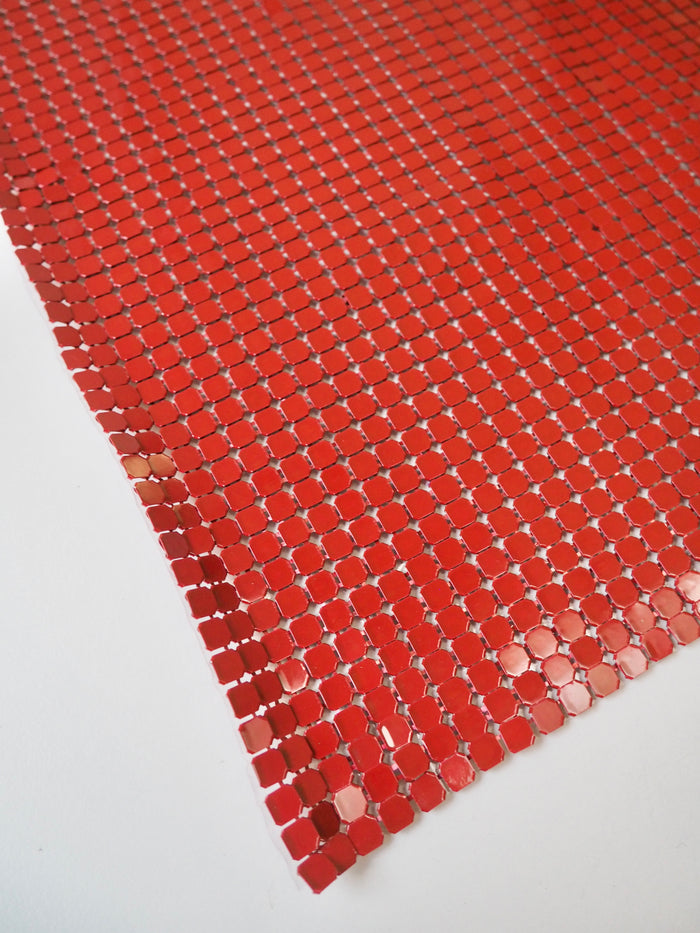 Red Large Plastic Backed Chainmail
