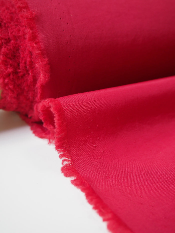 Red Mediumweight Polyester