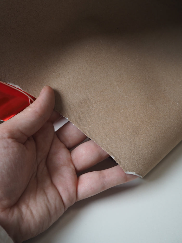 Red Metallic Calfskin