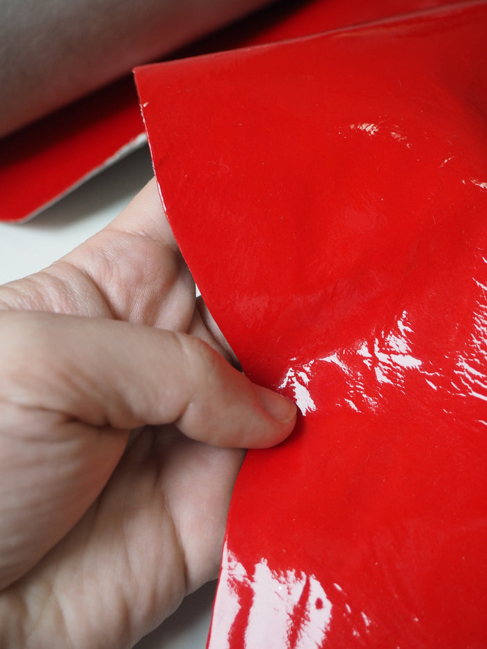 Red Patent Lambskin