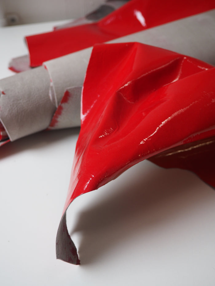 Red Patent Lambskin