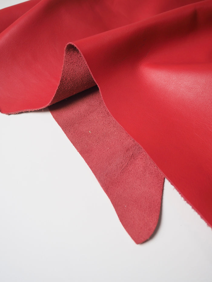 Red Smooth Calfskin