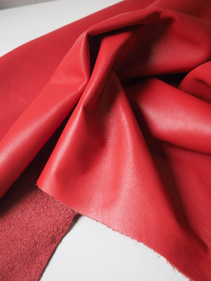 Red Smooth Calfskin
