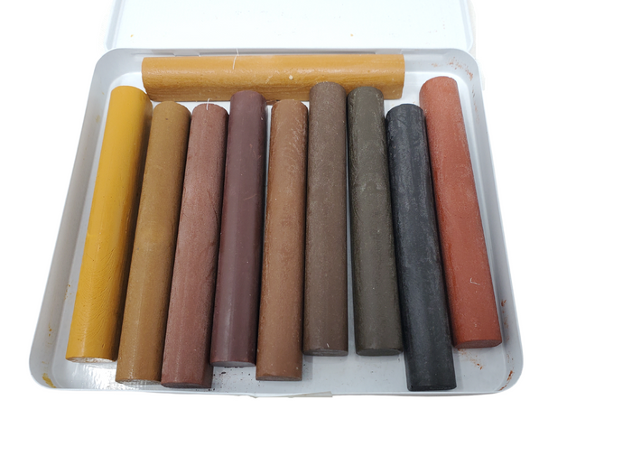 Retouch Crayons: To Mask Superficial Scratches on Finished Wood and Furniture (Set of 10)-Liberon-Atlas Preservation