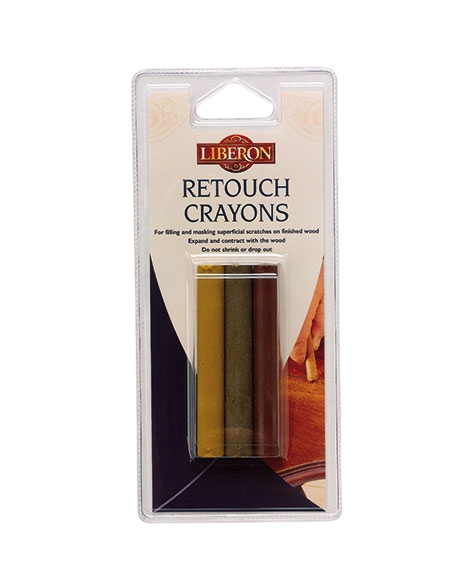 Retouch Crayons: To Mask Superficial Scratches on Finished Wood (Set of 3)-Liberon-Atlas Preservation