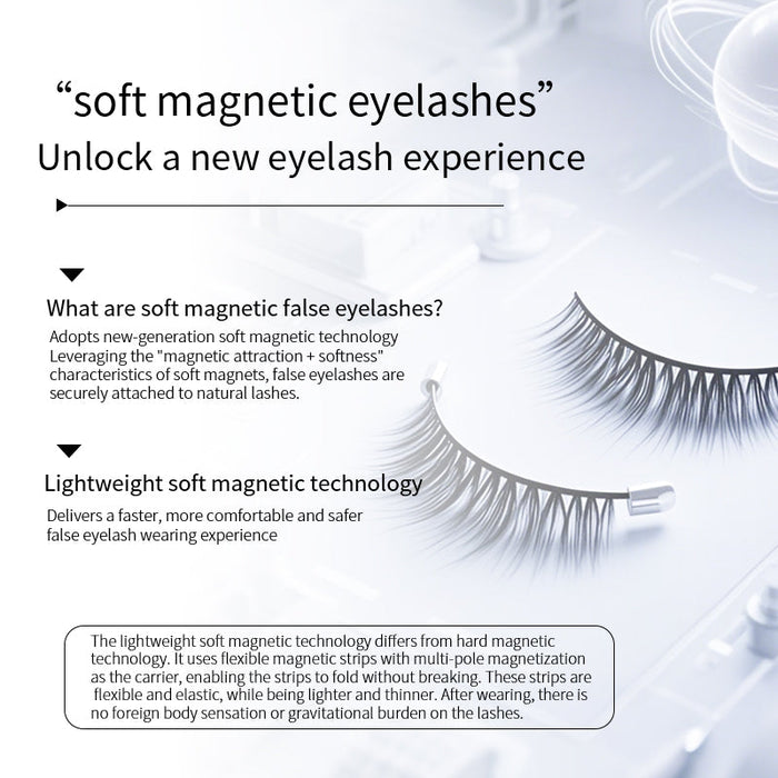 Reusable Soft Magnetic Eyelashes Set