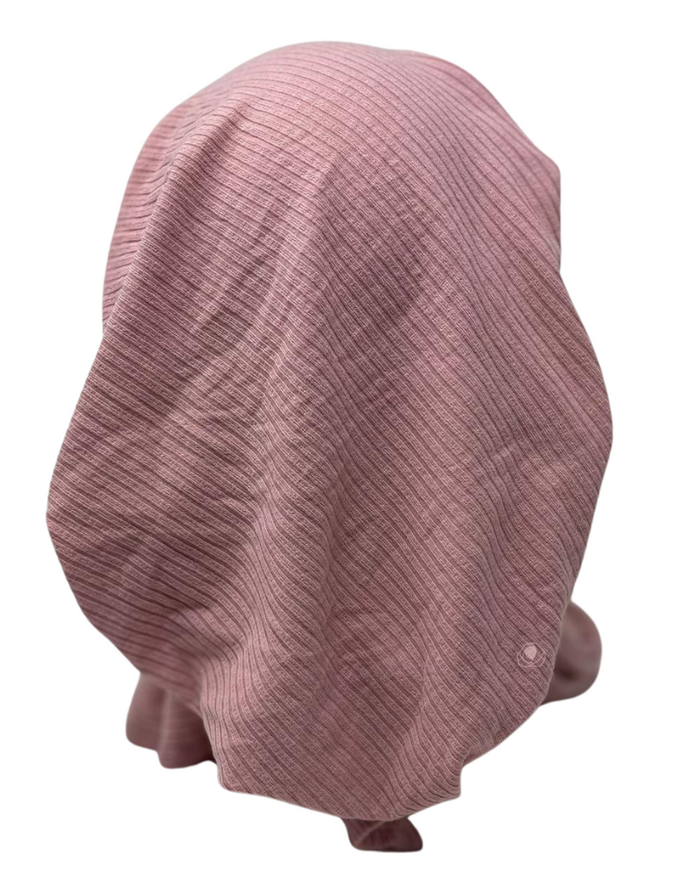 Revaz HS404M Mauve Ribbed Adjustable Pre-Tied Bandanna with Velvet Grip myselflingerie.com
