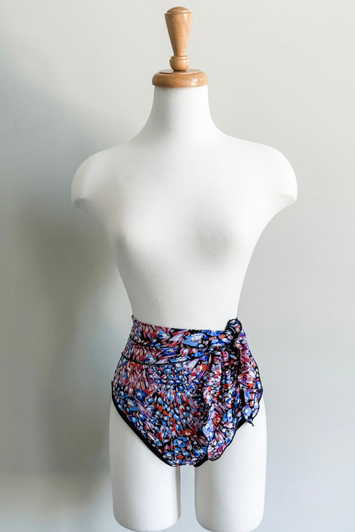 Whimsical Floral print Reversible Bikini Brief