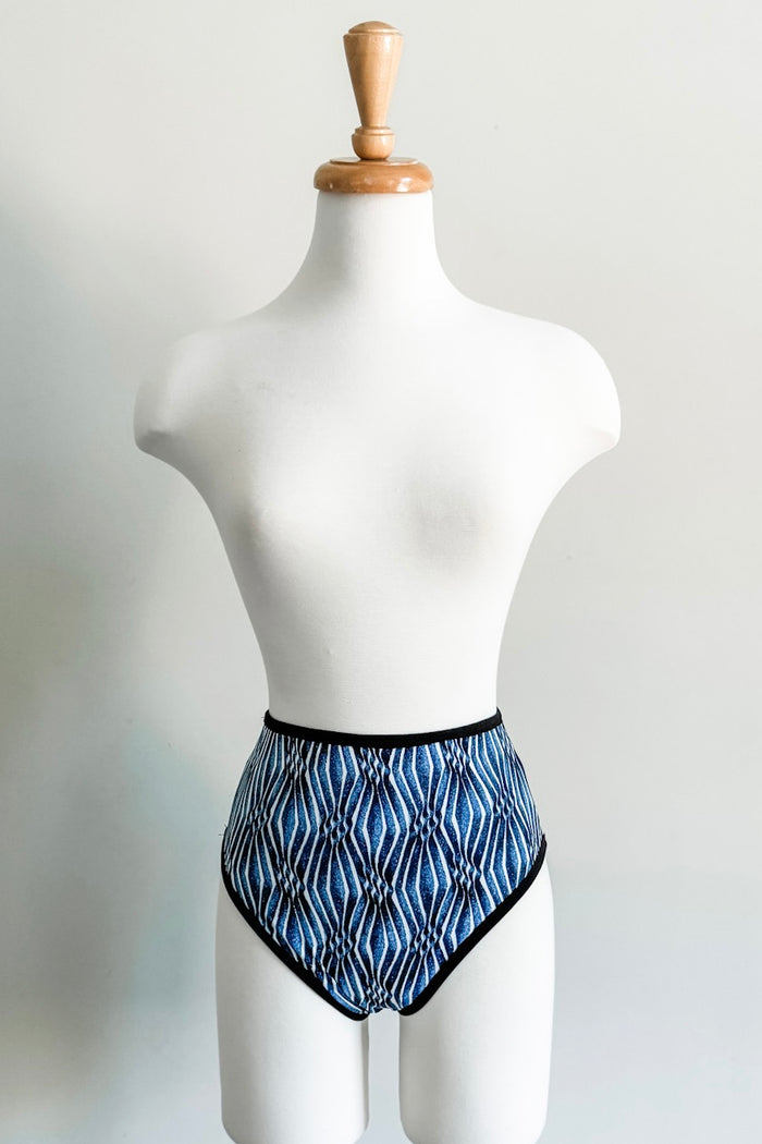 Blue Ikat Bikini Brief