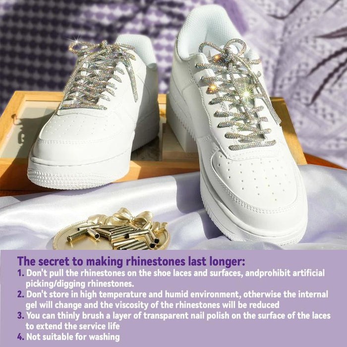 Rhinestone Glitter Shoe Laces