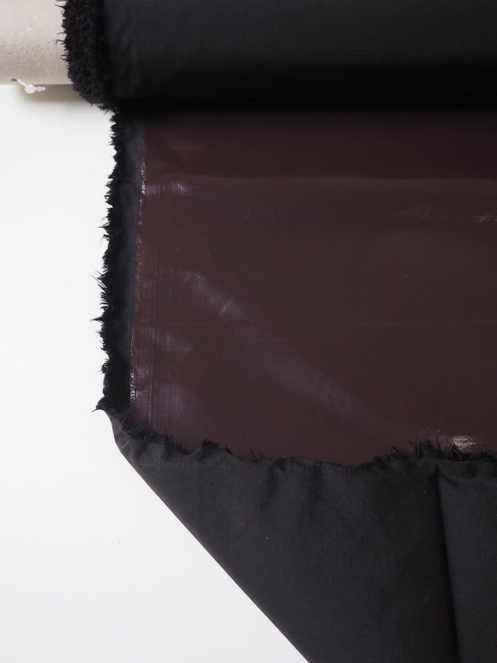 Rich Brown Patent Coated Polyester